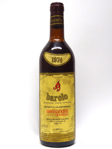 Alessandria, Giuseppe 1974 Barolo